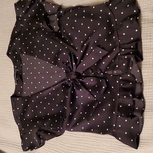 Abercrombie Satin Tie Top